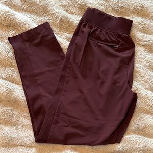 Athleta Burgandy Jogger Pant